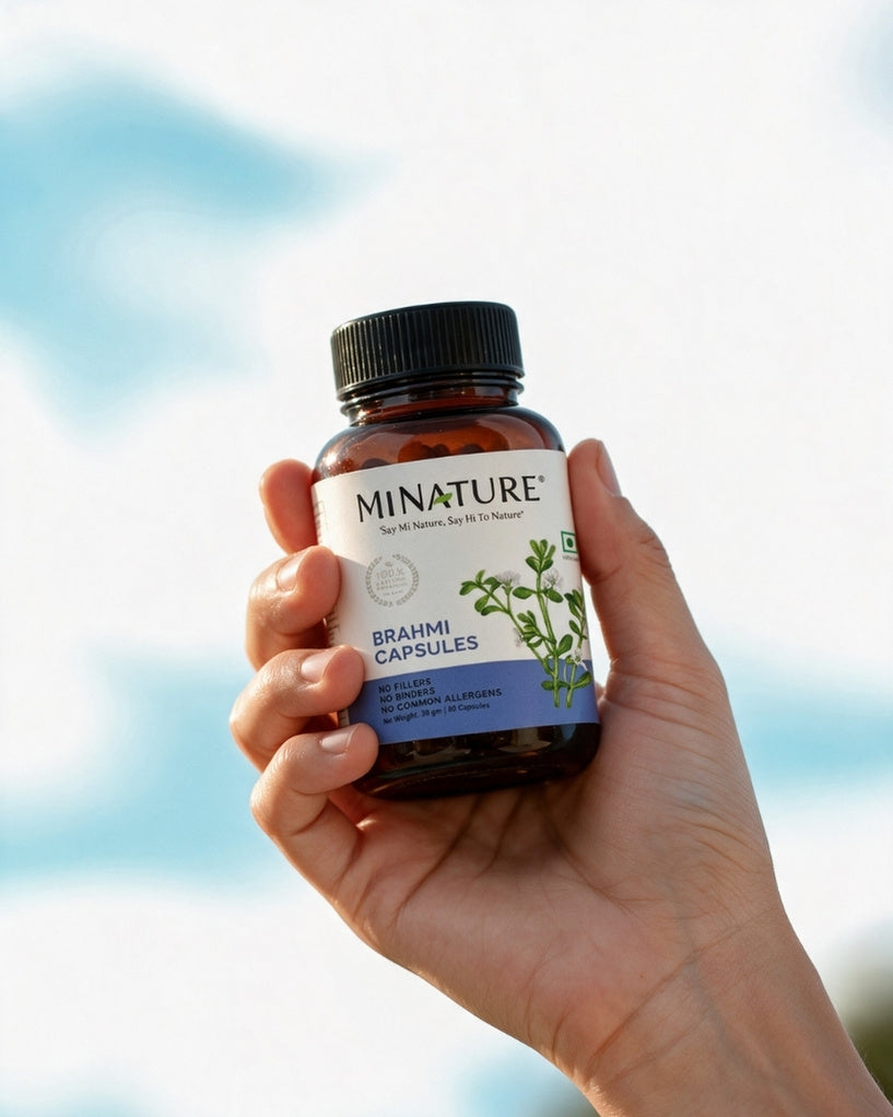 100% Natural Brahmi Capsules 60 Veg Caps | 450mg