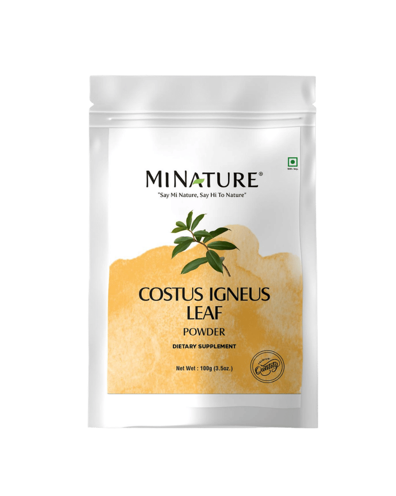 MiNature Costus Ignus Leaf Powder packaging