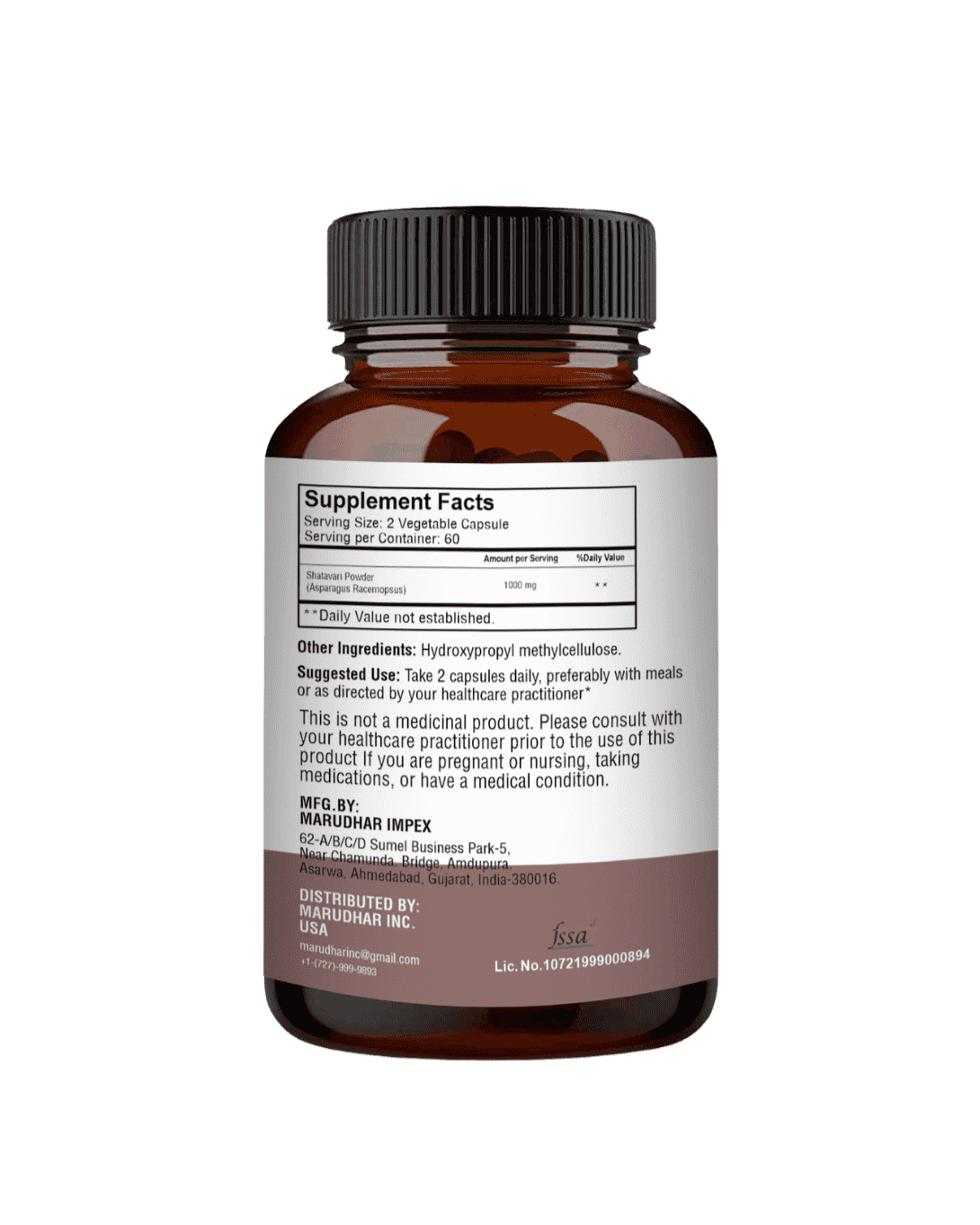 Shatavari Capsules , Minature, Ayurvedastorenz