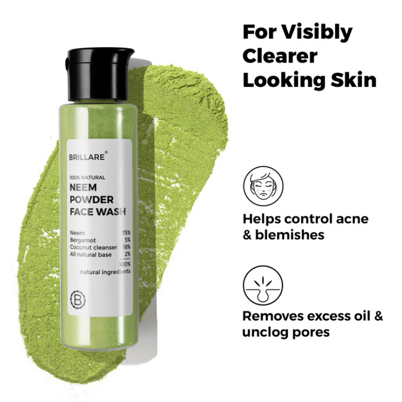Neem Powder Face Wash For Acne-Prone Skin