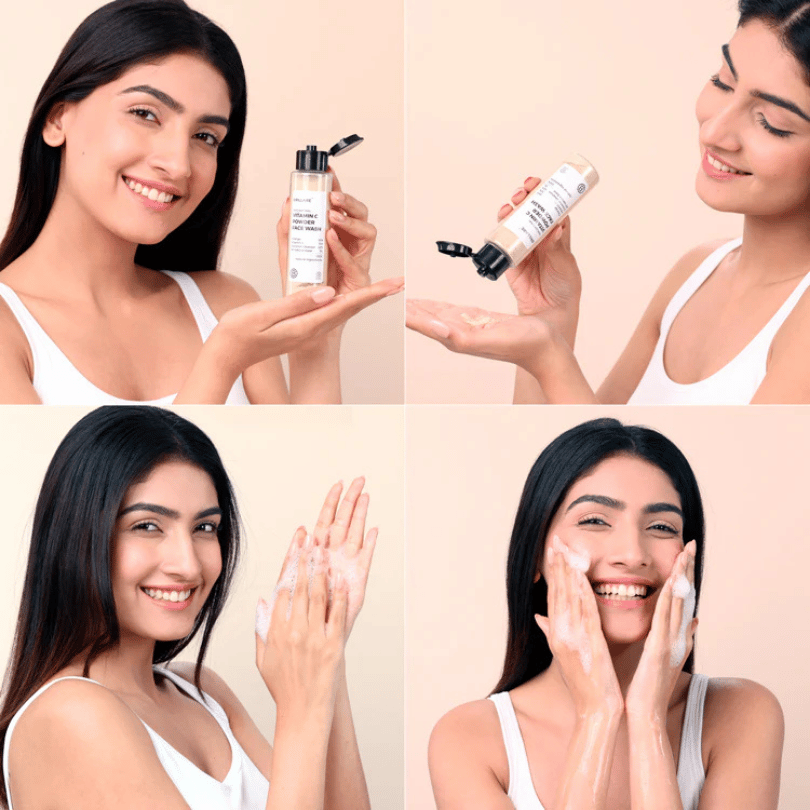 Vitamin C Powder Face Wash For Bright, Glowing Skin 15gms