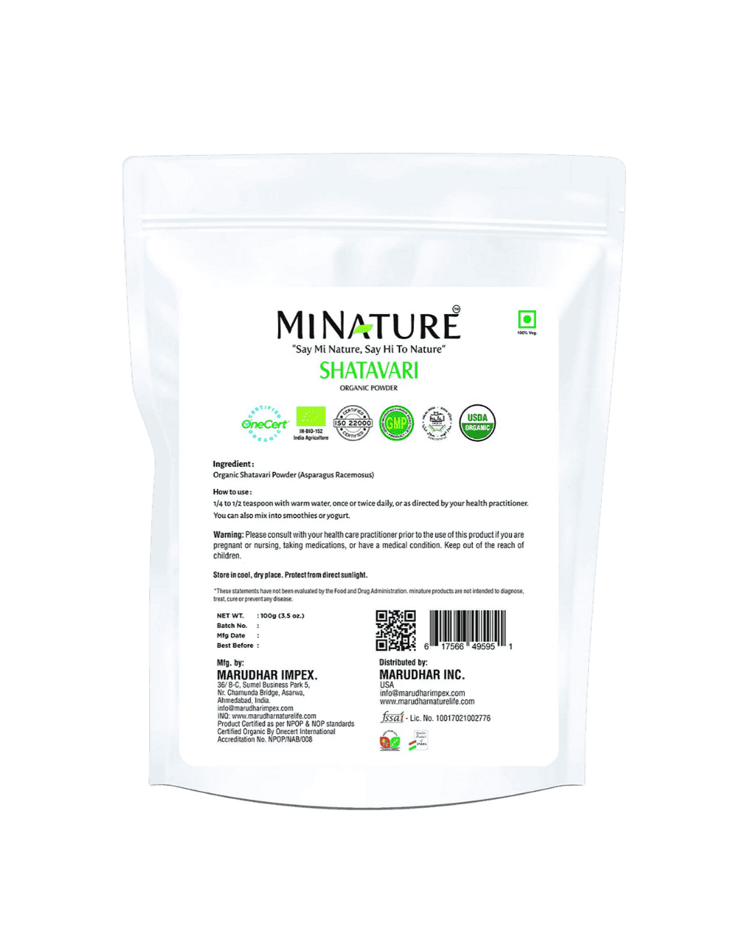Shatavari Powder, Minature, Ayurveda Store NZ